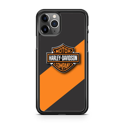 Harley Davidson Logo Stripe Yellow iPhone 11 Pro Case