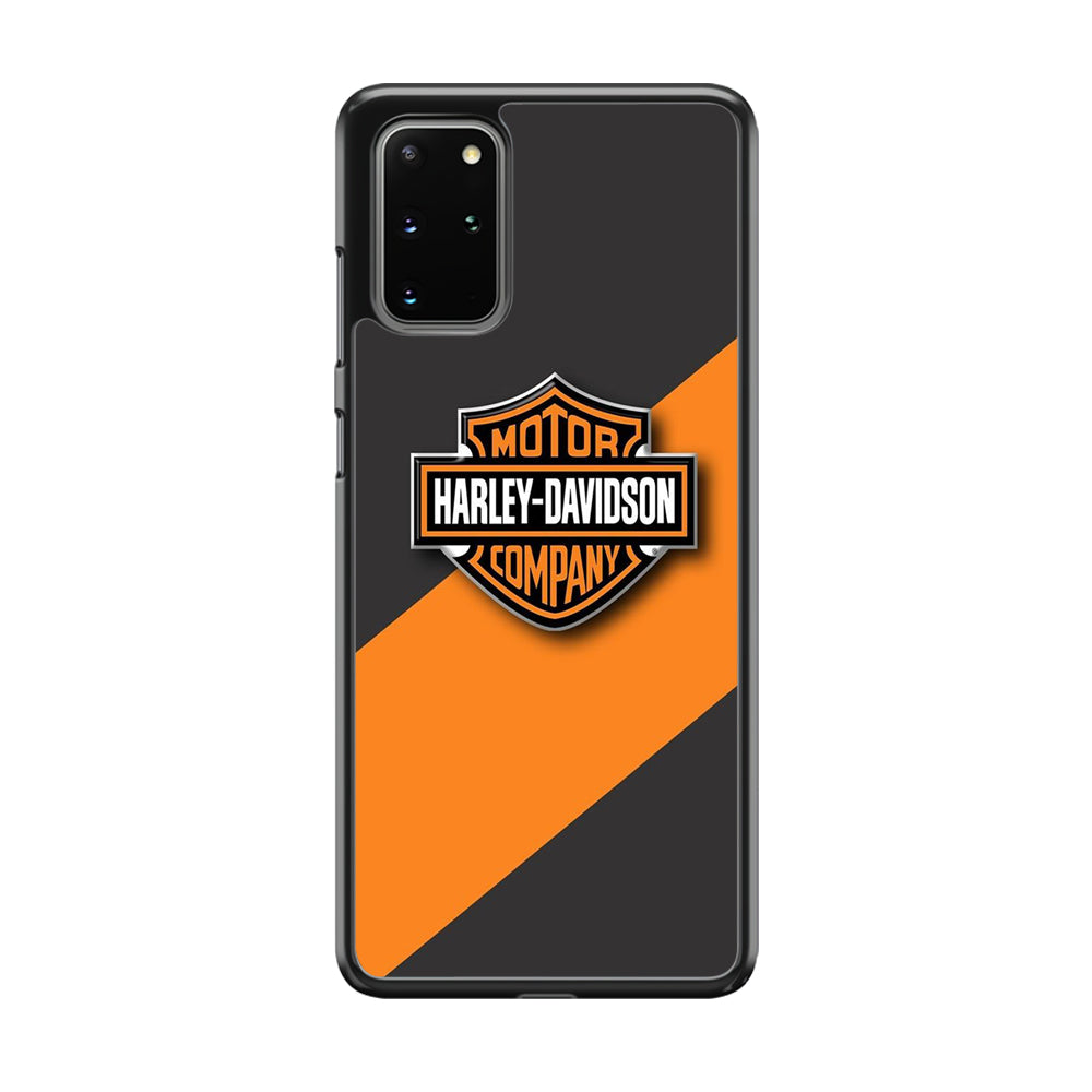 Harley Davidson Logo Stripe Yellow Samsung Galaxy S20 Plus Case