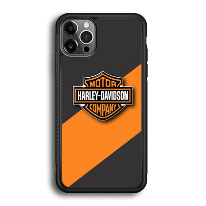Harley Davidson Logo Stripe Yellow iPhone 12 Pro Max Case