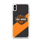 Harley Davidson Logo Stripe Yellow iPhone X Case