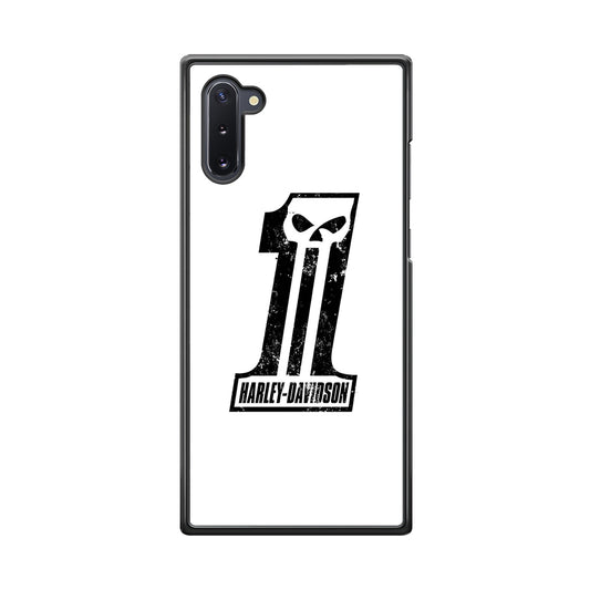 Harley Davidson White Number Skull Samsung Galaxy Note 10 Case