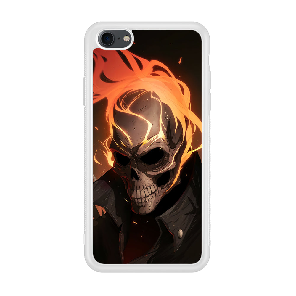 Head Skull Flames iPhone 8 Case