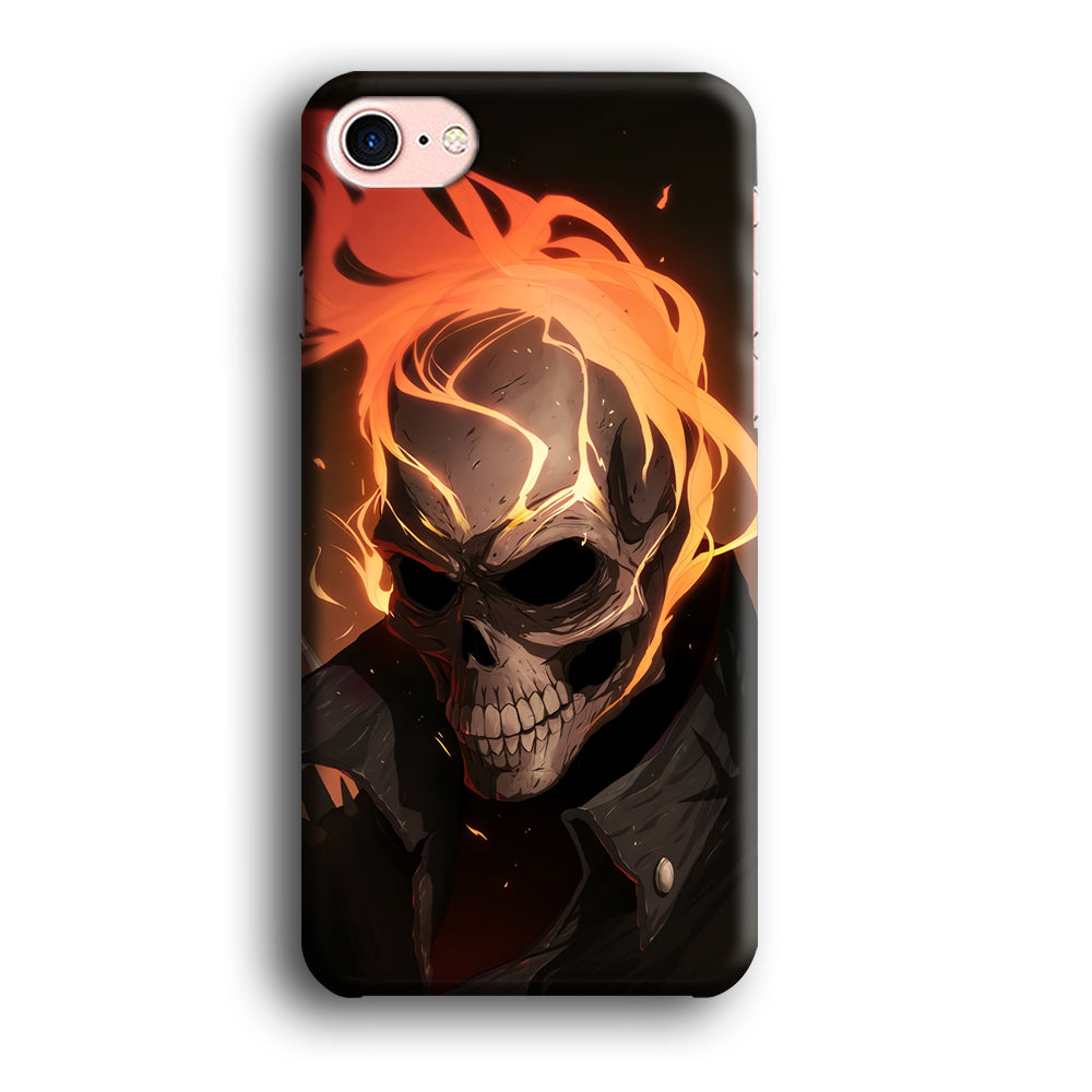 Head Skull Flames iPhone 8 Case