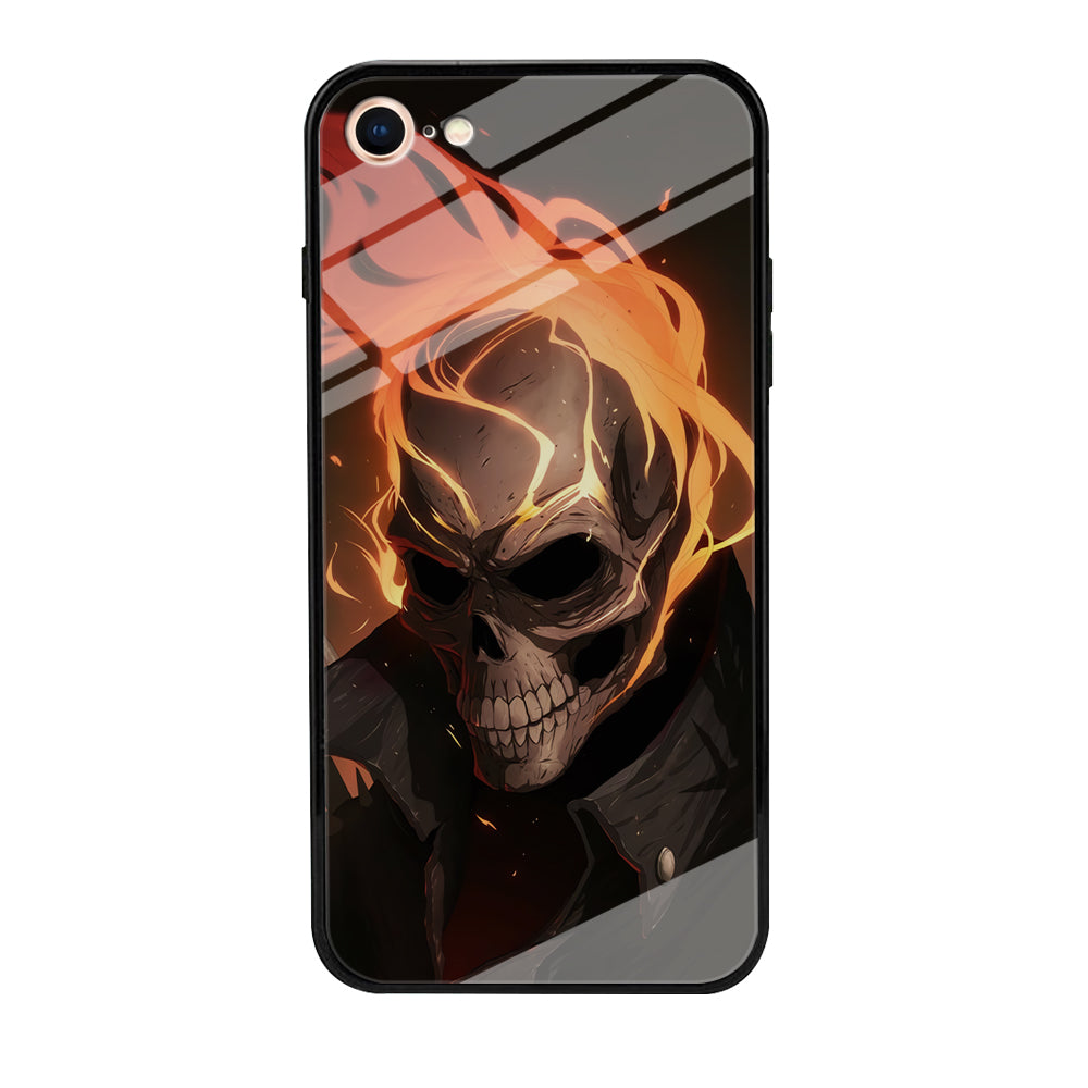 Head Skull Flames iPhone 8 Case