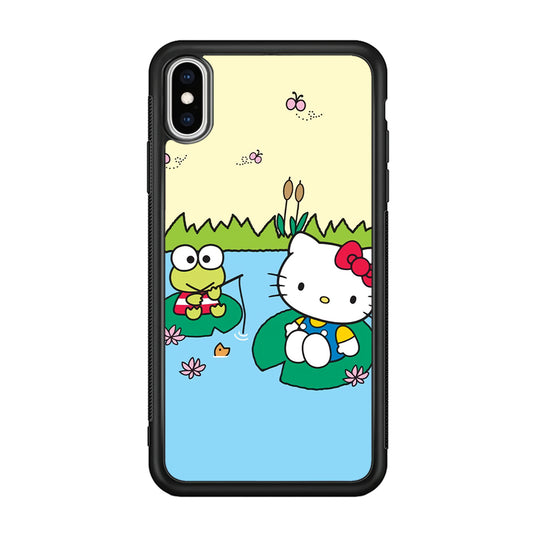 Hello Kitty Fishing With Keroppi iPhone X Case