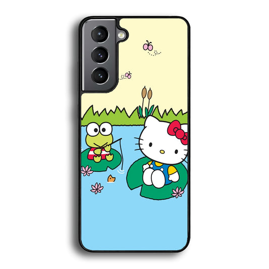 Hello Kitty Fishing With Keroppi Samsung Galaxy S21 Plus Case - Ezzystore