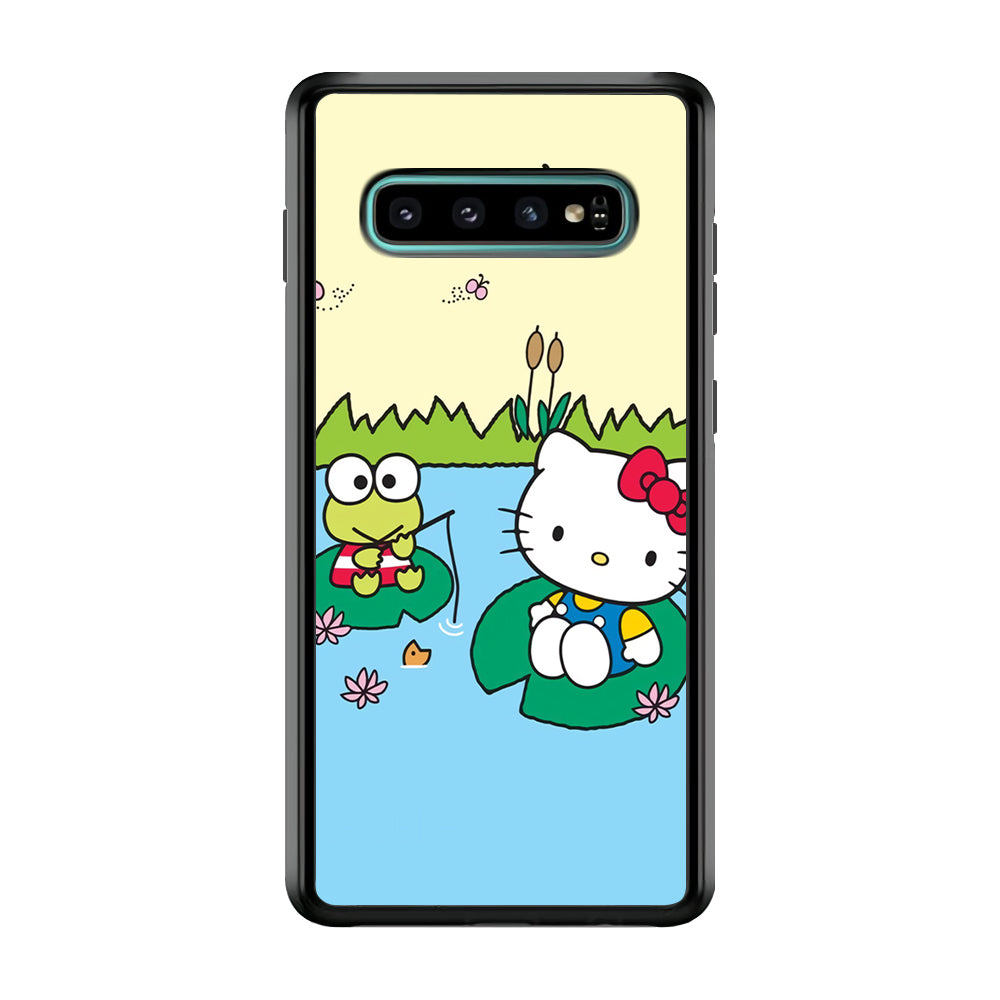 Hello Kitty Fishing With Keroppi Samsung Galaxy S10 Case