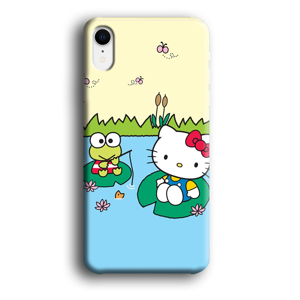Hello Kitty Fishing With Keroppi iPhone XR Case