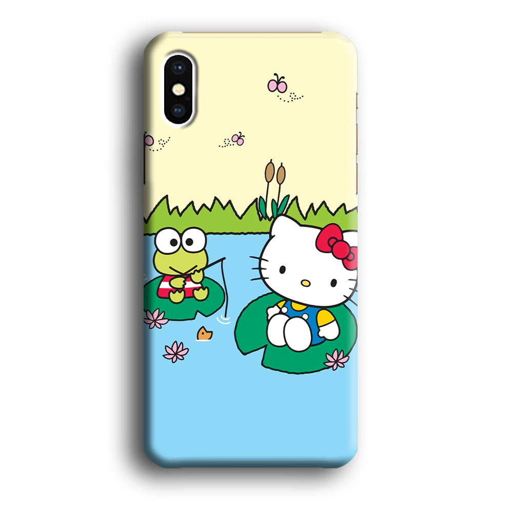 Hello Kitty Fishing With Keroppi iPhone X Case