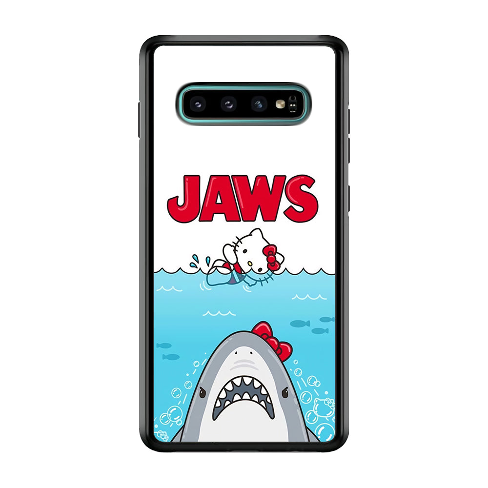 Hello Kitty Jaws Shark Samsung Galaxy S10 Case
