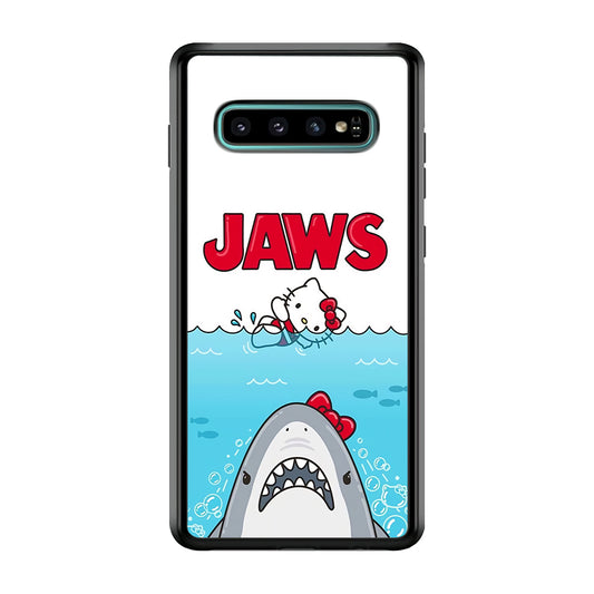 Hello Kitty Jaws Shark Samsung Galaxy S10 Case