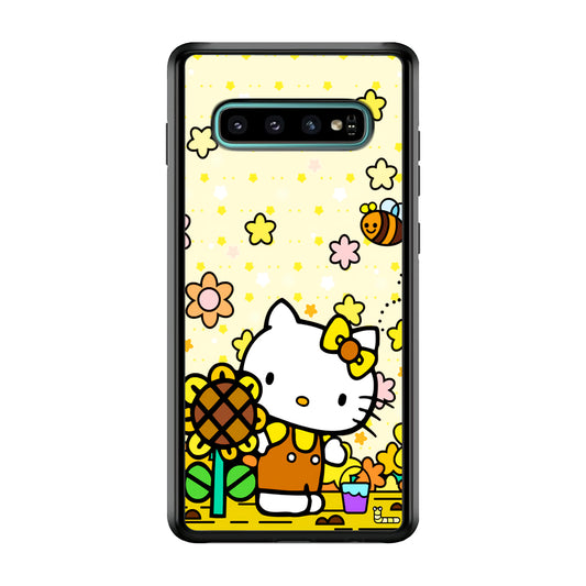 Hello Kitty Sun Flowers Samsung Galaxy S10 Plus Case