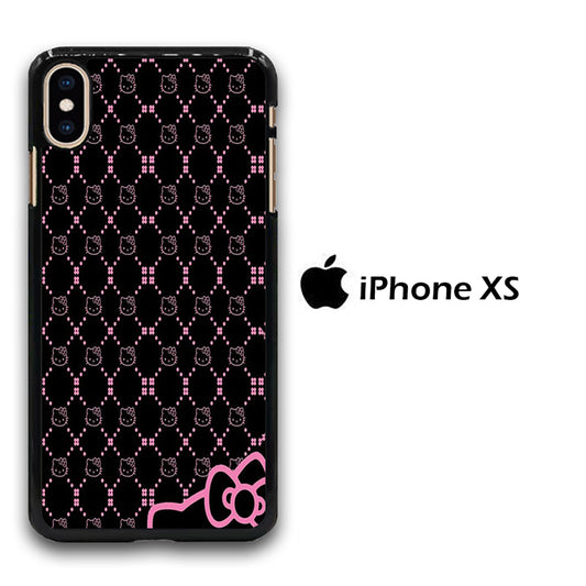 Hello Kitty Black Pink iPhone Xs Case