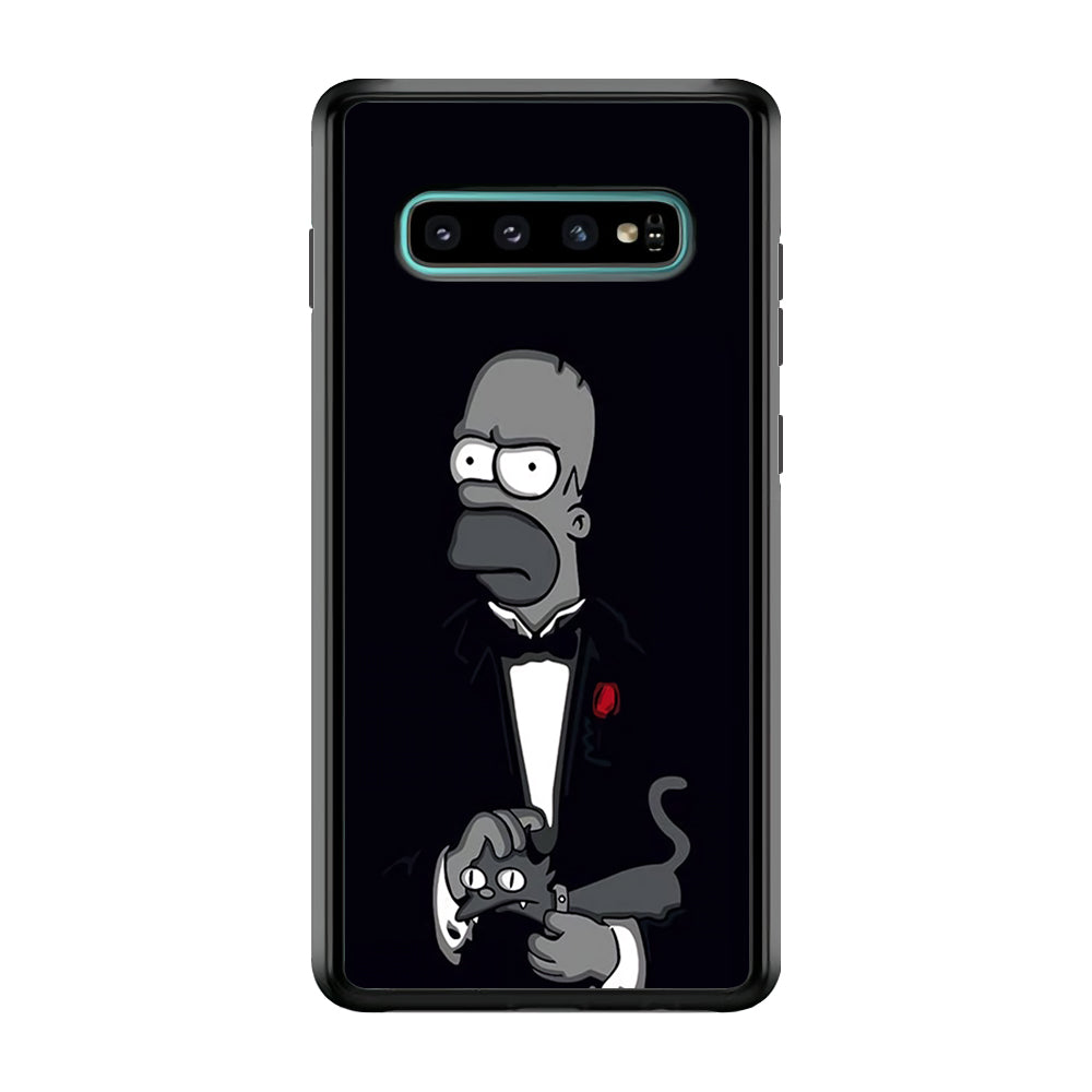 Homer Simpson Goodfather Samsung Galaxy S10 Case