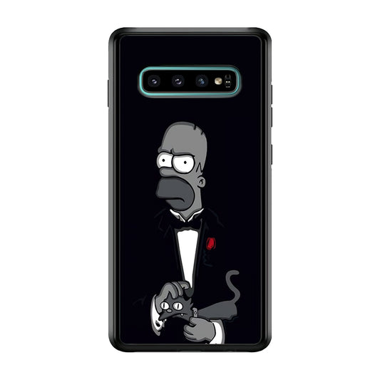 Homer Simpson Goodfather Samsung Galaxy S10 Case