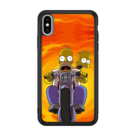 Homer and Bart Rider iPhone X Case