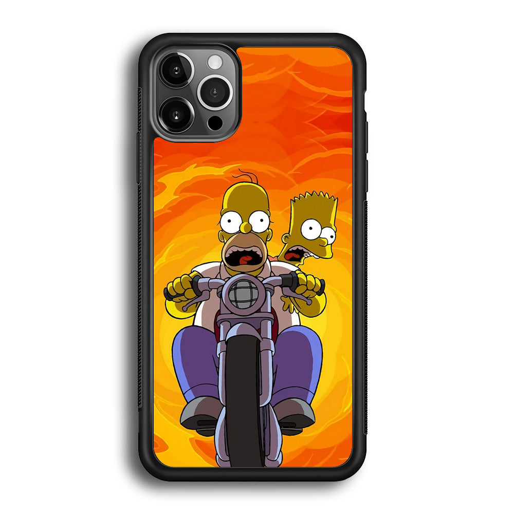 Homer and Bart Rider iPhone 12 Pro Max Case