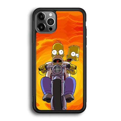 Homer and Bart Rider iPhone 12 Pro Max Case