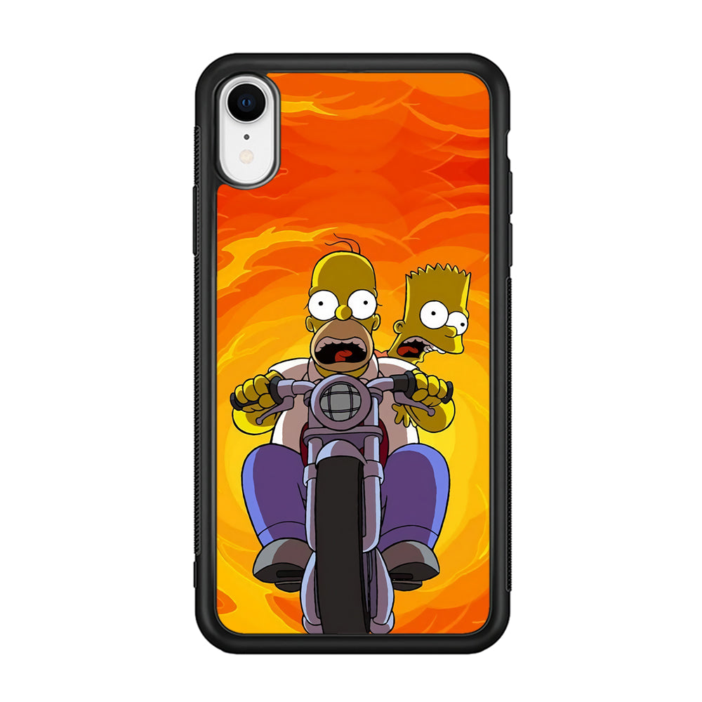 Homer and Bart Rider iPhone XR Case