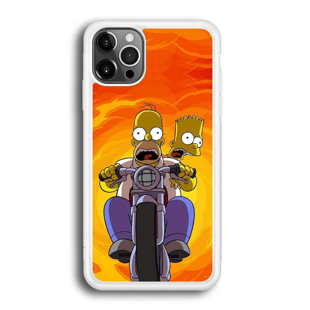 Homer and Bart Rider iPhone 12 Pro Max Case
