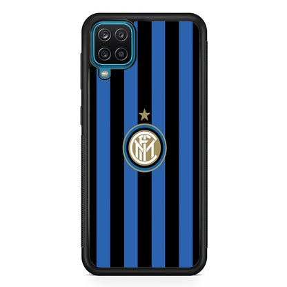 Inter Milan Pattern Of Icon Samsung Galaxy A12 Case