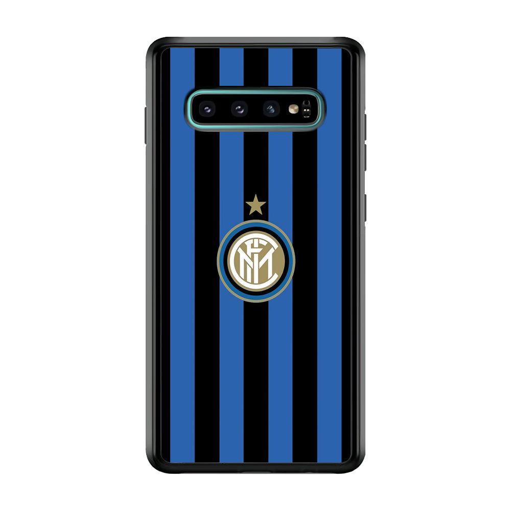 Inter Milan Pattern Of Icon Samsung Galaxy S10 Plus Case