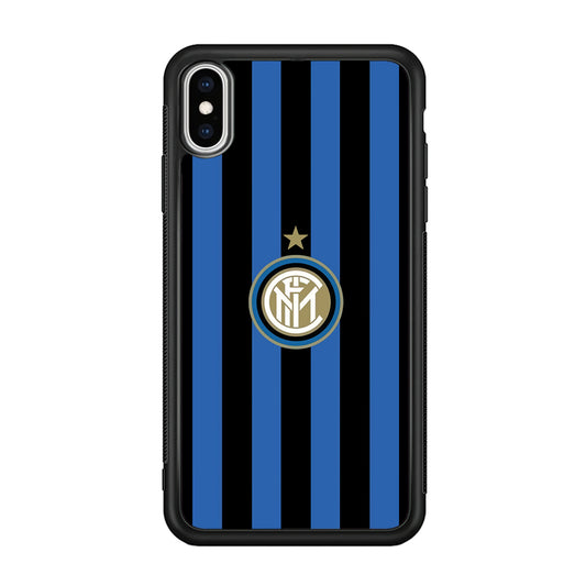 Inter Milan Pattern Of Icon iPhone X Case