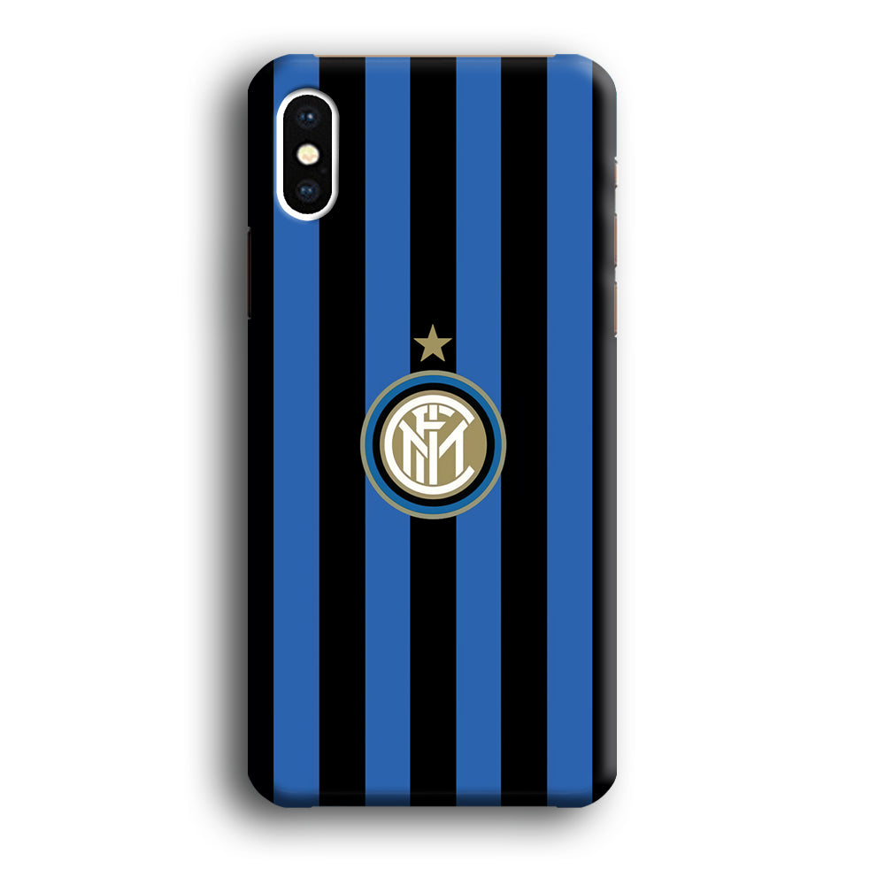Inter Milan Pattern Of Icon iPhone X Case