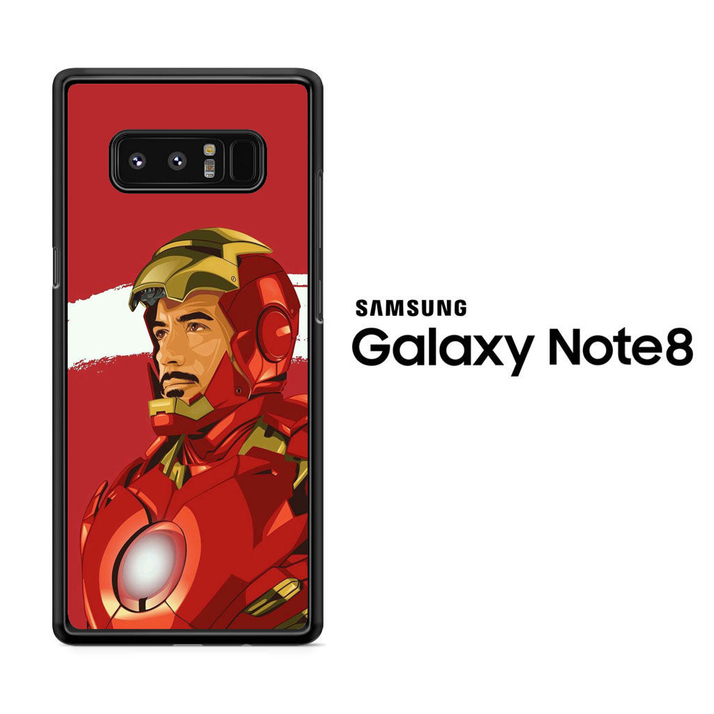 Ironman Red White Stripe Samsung Galaxy Note 8 Case