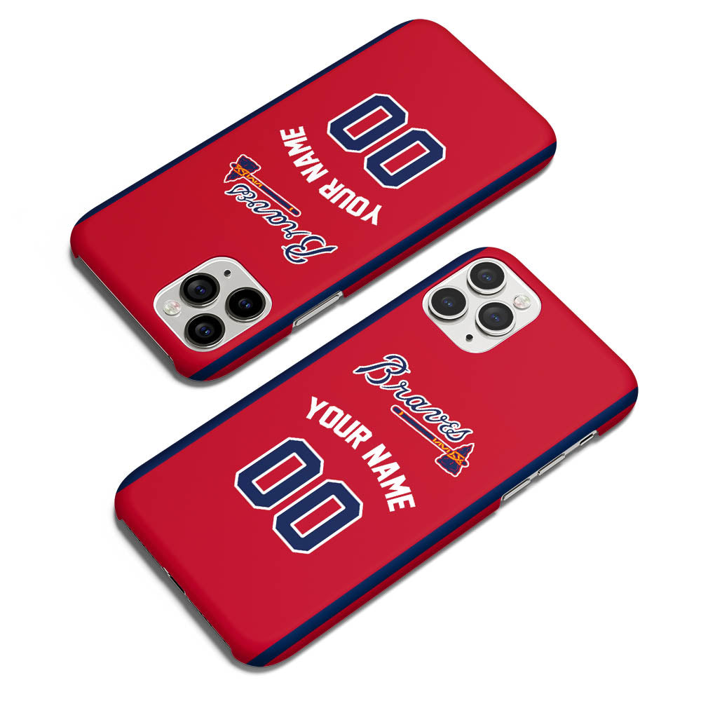 Custom Jersey Atlanta Braves MLB Phone Case