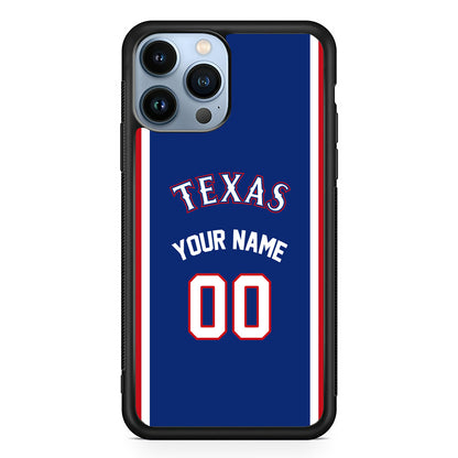 Custom Jersey Texas Rangers MLB Phone Case