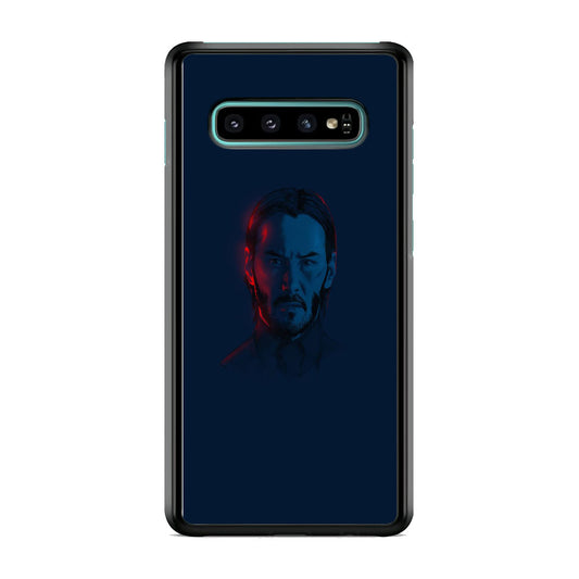 John Wick Face Navy Samsung Galaxy S10 Case
