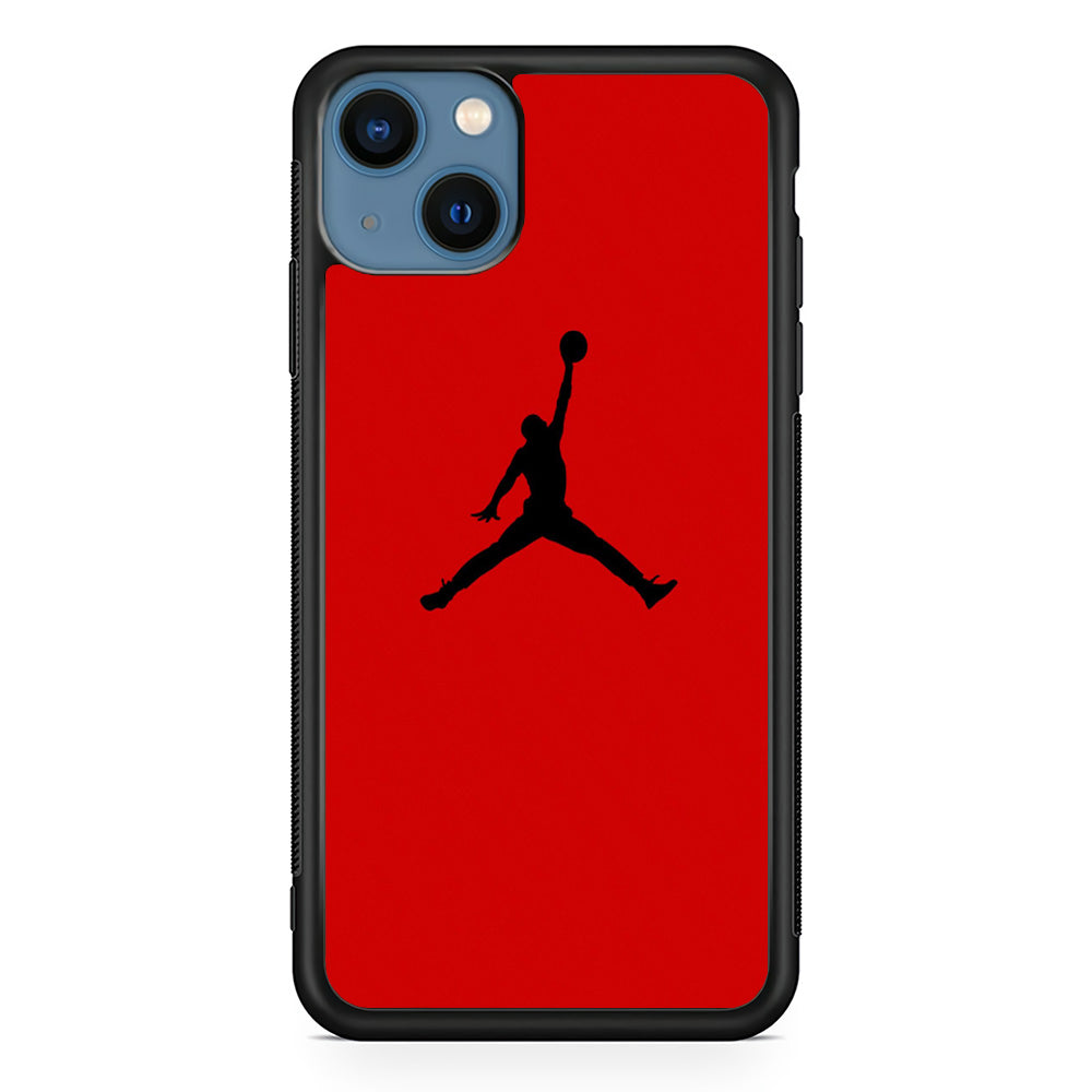 Jordan Red Simple iPhone 13 Case