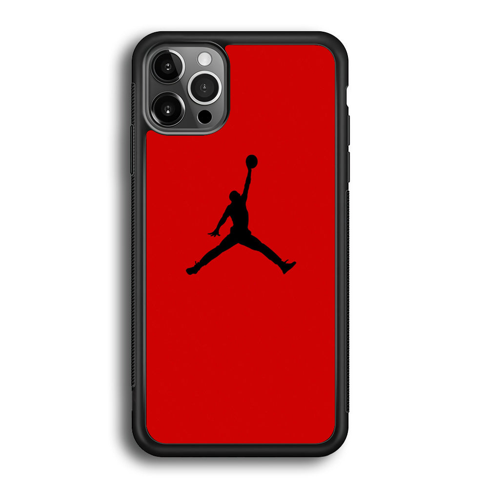 Jordan Red Simple iPhone 12 Pro Max Case