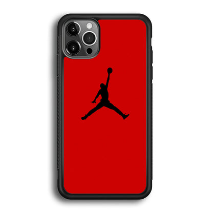 Jordan Red Simple iPhone 12 Pro Max Case