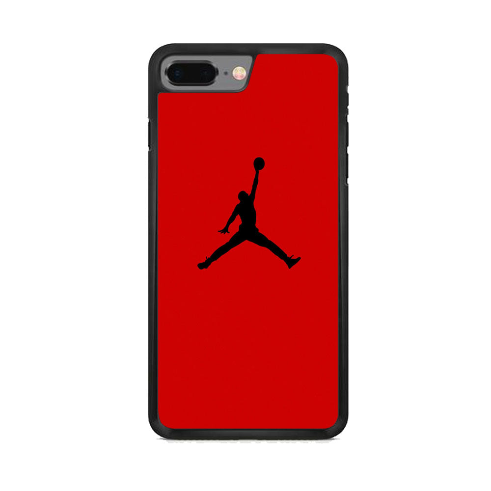 Jordan Red Simple iPhone 8 Plus Case