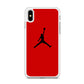 Jordan Red Simple iPhone Xs Max Case
