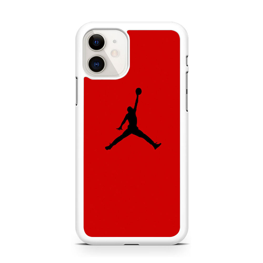 Jordan Red Simple iPhone 11 Case