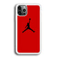 Jordan Red Simple iPhone 12 Pro Max Case