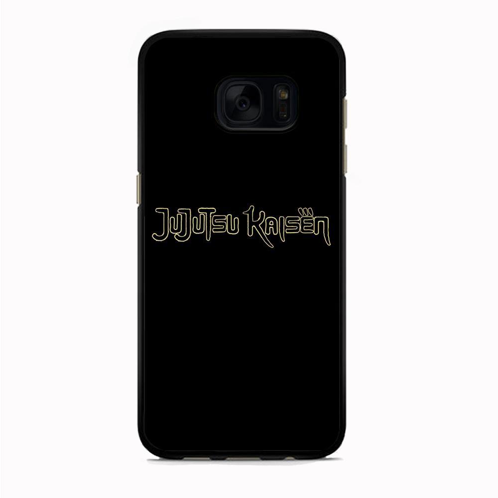Jujutsu Kaisen Logo Black Gold Samsung Galaxy S7 Edge Case - ezzyst