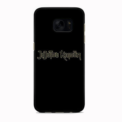 Jujutsu Kaisen Logo Black Gold Samsung Galaxy S7 Edge Case - ezzyst