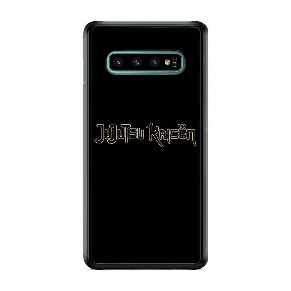 Jujutsu Kaisen Logo Black Gold Samsung Galaxy S10 Plus Case - ezzyst