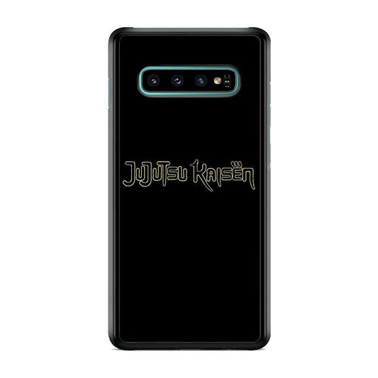 Jujutsu Kaisen Logo Black Gold Samsung Galaxy S10 Plus Case - ezzyst