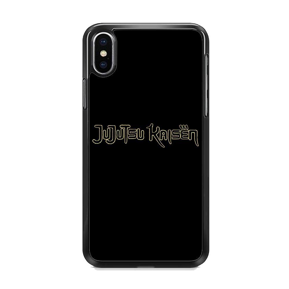 Jujutsu Kaisen Logo Black Gold iPhone Xs Max Case - ezzyst