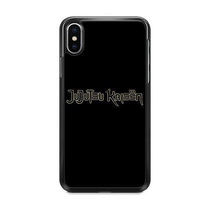 Jujutsu Kaisen Logo Black Gold iPhone Xs Max Case - ezzyst