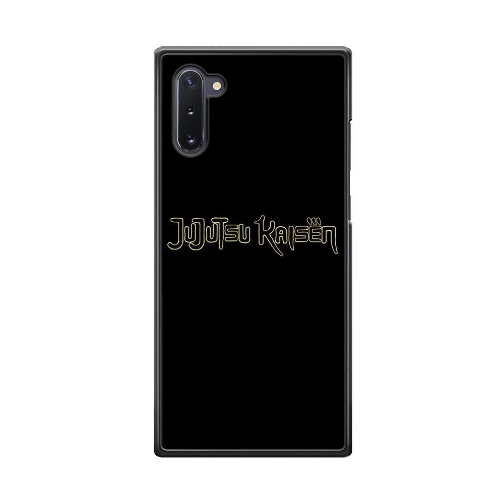 Jujutsu Kaisen Logo Black Gold Samsung Galaxy Note 10 Case - ezzyst