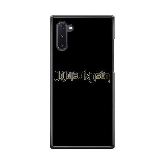 Jujutsu Kaisen Logo Black Gold Samsung Galaxy Note 10 Case - ezzyst