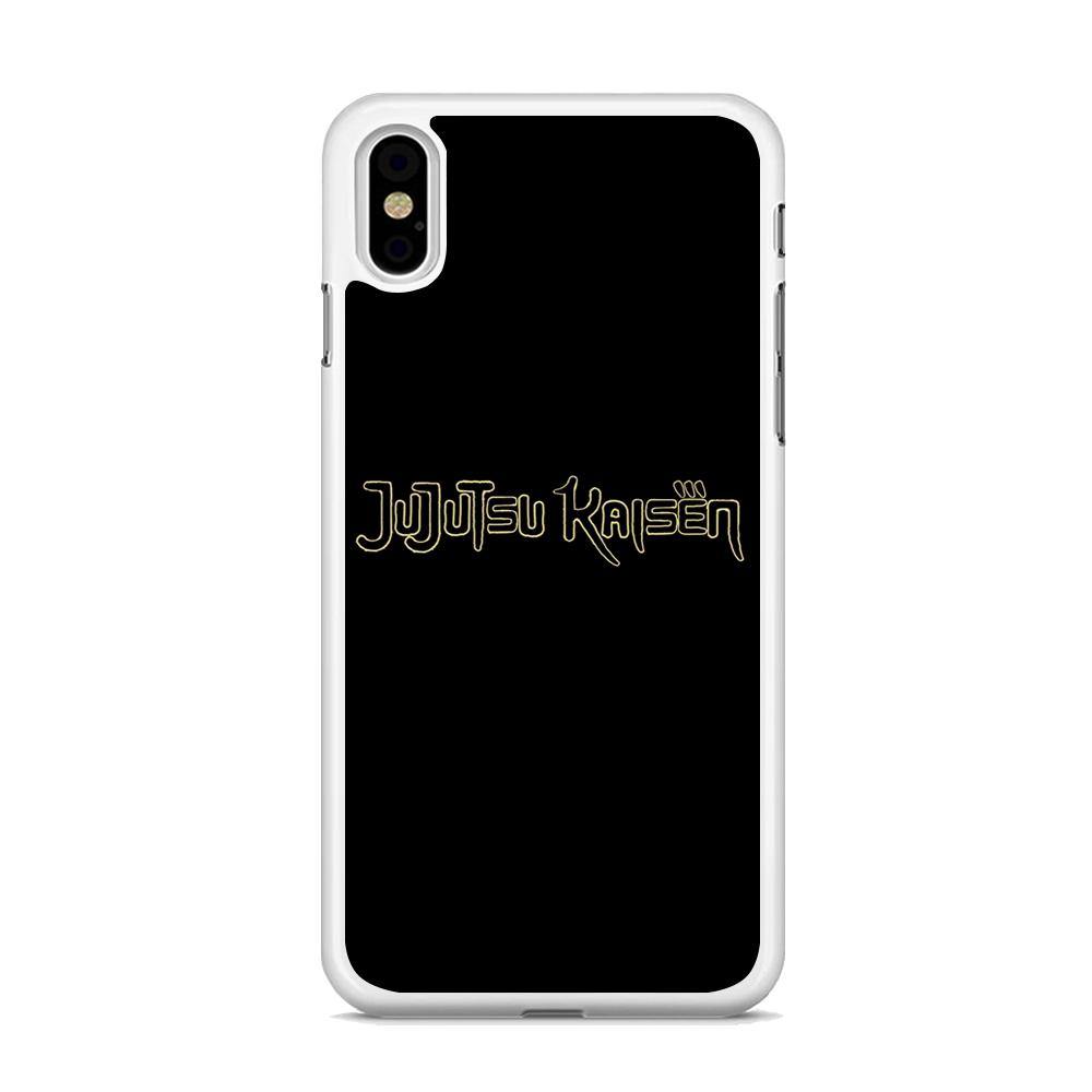 Jujutsu Kaisen Logo Black Gold iPhone X Case - ezzyst