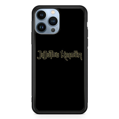 Jujutsu Kaisen Logo Black Gold iPhone 13 Pro Case