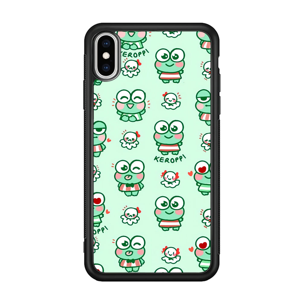 Keroppi Cute Expression iPhone X Case